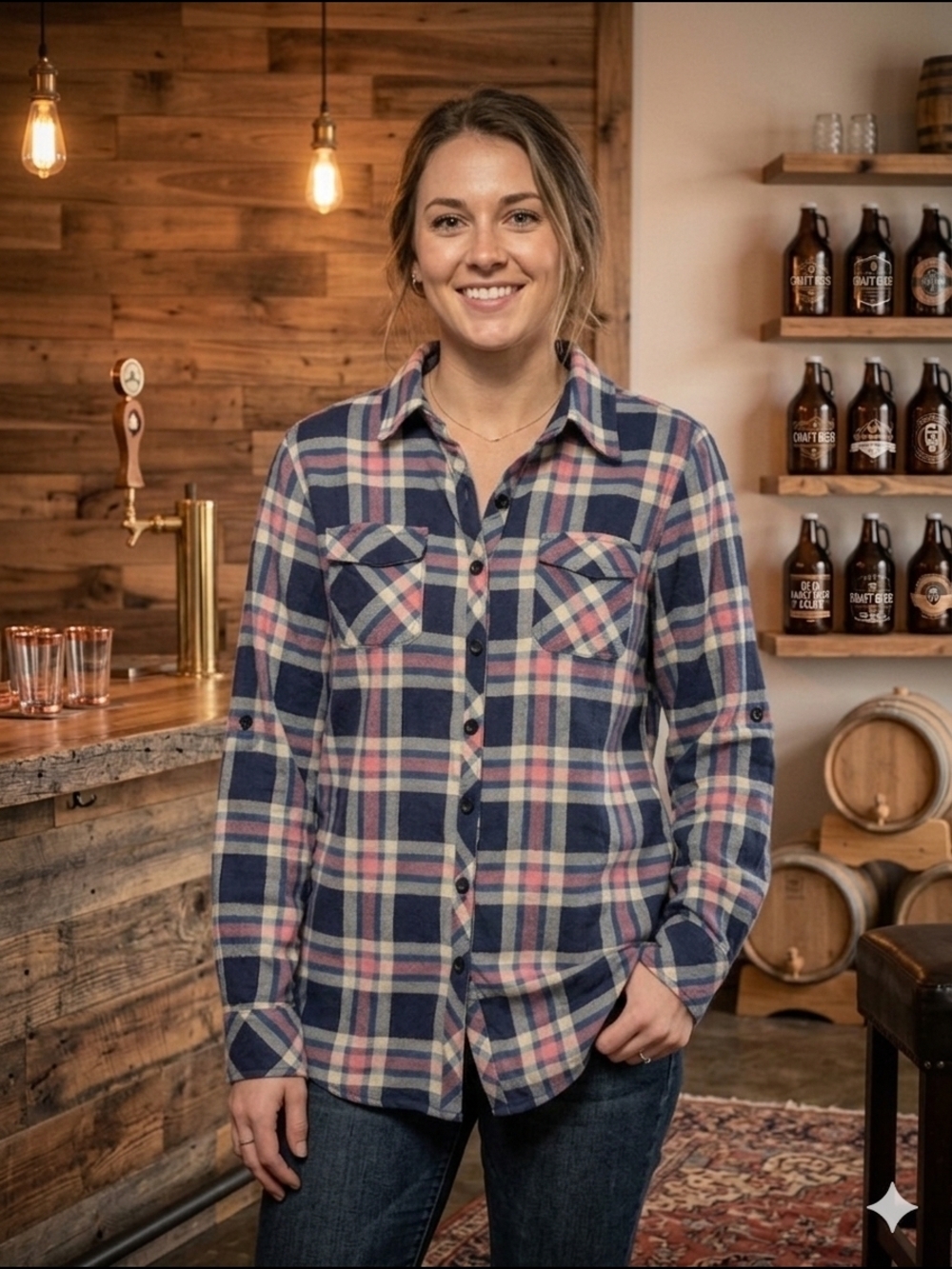 DJT Plaid Flannel Button-Down - XL  (EUC)